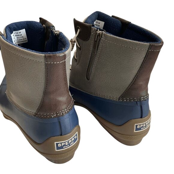 New Sperry Women's Rainboots Syren Gulf Ankle Duck Boots Grey Rubber 10 STS80525 - Picture 7 of 9